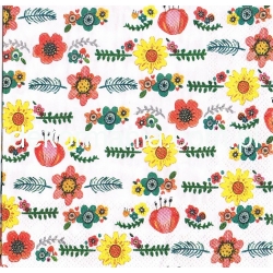 Serwetka  -2391- ,  kwiatki